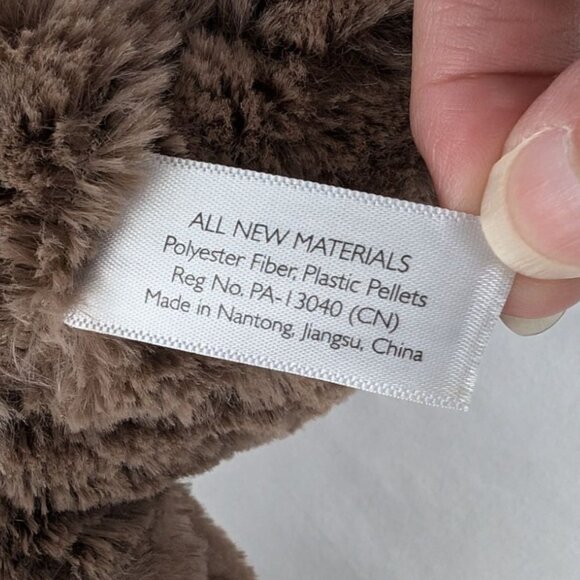 Brown Bunny Rabbit Plush 14" Easter Stuffed Animal Toy Color Block Ears Paws - Picture 8 of 9